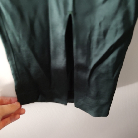 Green Straight High Rise Dress Pants - Picture 2 of 5